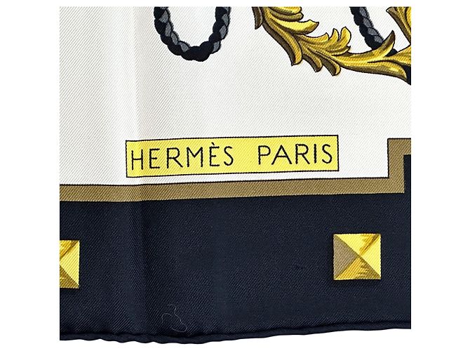 Hermès Hermes Carre 90 Les Cles Seidentuch Schwarz Mehrfarben - Ansicht 3
