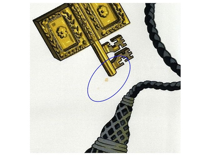 Hermès Hermes Carre 90 Les Cles Seidentuch Schwarz Mehrfarben - Ansicht 8