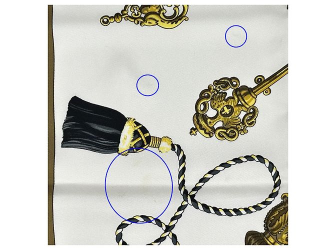 Hermès Hermes Carre 90 Les Cles Seidentuch Schwarz Mehrfarben - Ansicht 9