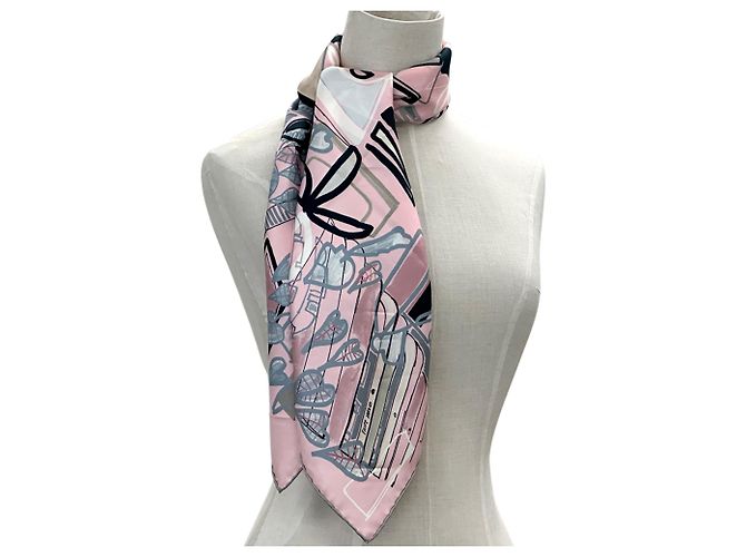 Hermès Hermes Carre 90 Seidentuch Pink Mehrfarben - Ansicht 6