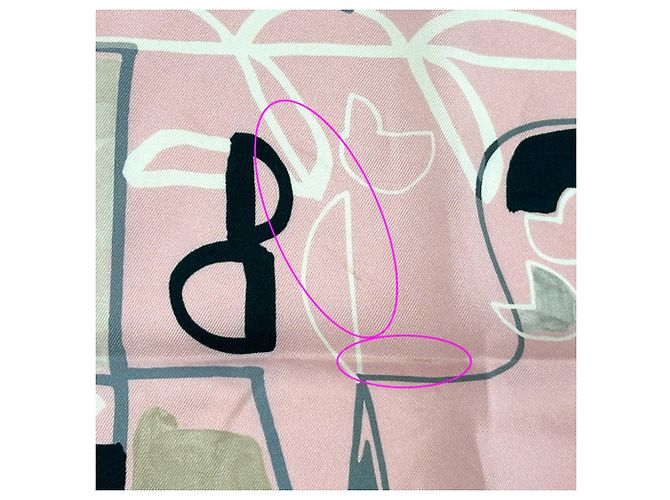 Hermès Hermes Carre 90 Seidentuch Pink Mehrfarben - Ansicht 9