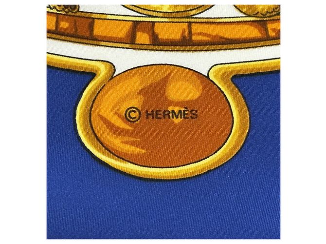 Hermès Pañuelo de seda Hermes Caty Design Negro Roja - vista 4