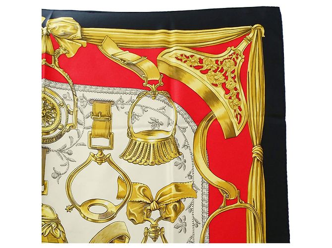 Hermès Hermes Seidenschal Schwarz - Ansicht 3