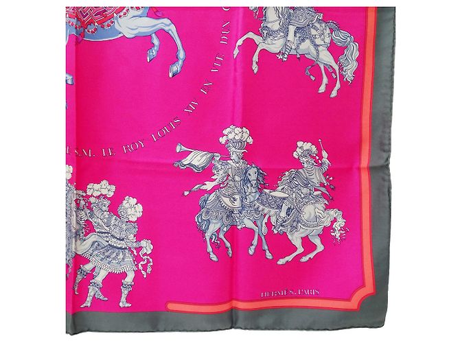 Hermès Hermes Seidentuch rosa Pink - Ansicht 5