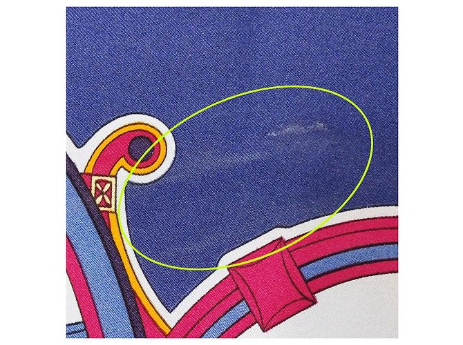 Hermès Foulard Hermes Carre 90 - Washington's Carriage Blu - vista 10
