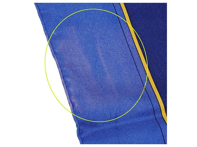 Hermès Foulard Hermes Carre 90 - Washington's Carriage Blu - vista 12
