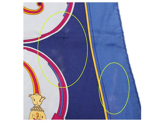Hermès Foulard Hermes Carre 90 - Washington's Carriage Blu - vista 9
