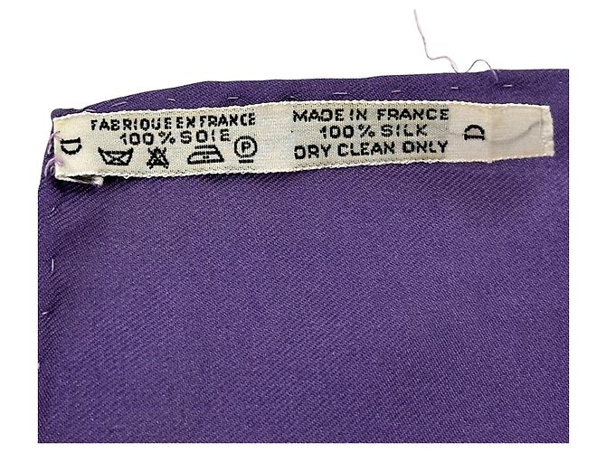 Hermès Hermes Les Tambours Scarf Braun Mehrfarben Lila - Ansicht 4