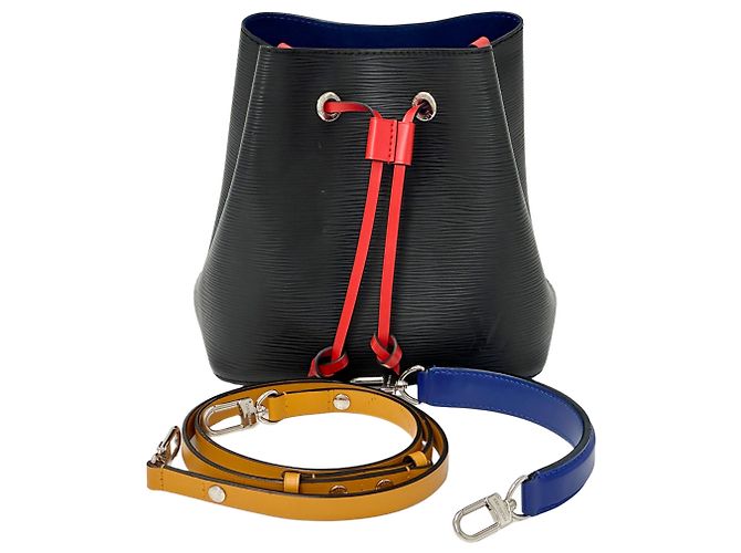 Borsa a mano Louis Vuitton in pelle Epi Nero Rosso Blu Giallo - vista 7