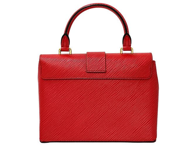 Borsa a mano Louis Vuitton in pelle Epi Rosso - vista 2