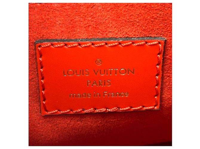 Borsa a mano Louis Vuitton in pelle Epi Rosso - vista 6