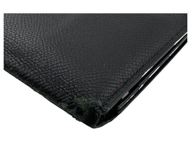 Hermès Hermes Bearn Soufflé Leder Geldbörse Schwarz - Ansicht 4