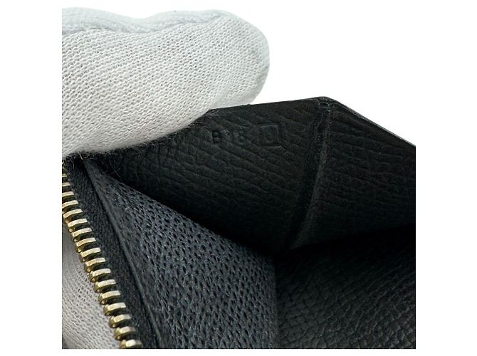 Hermès Hermes Bearn Soufflé Leder Geldbörse Schwarz - Ansicht 8