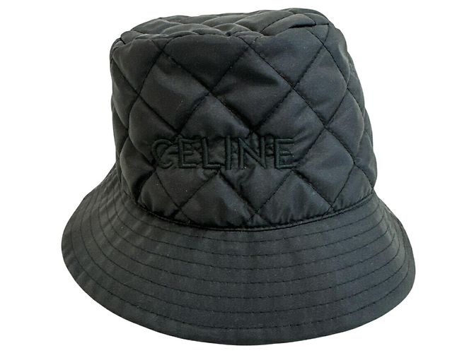 Céline Celine gesteppter Bucket Hat in Black Schwarz - Ansicht 2