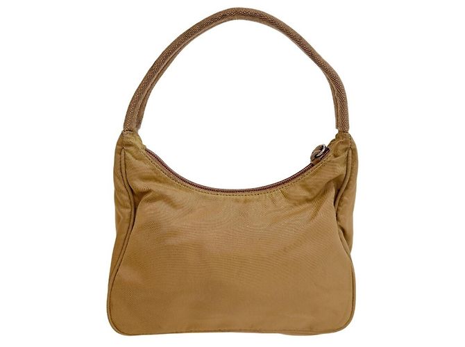 Pouch Prada Triangle in nylon Beige - vista 2
