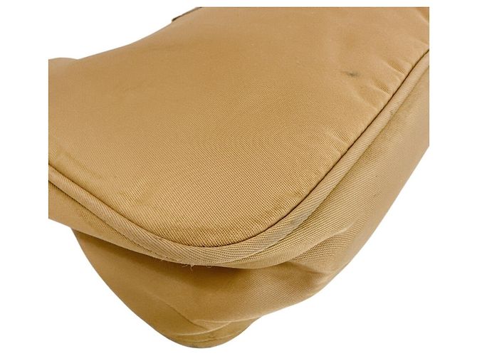 Pouch Prada Triangle in nylon Beige - vista 4