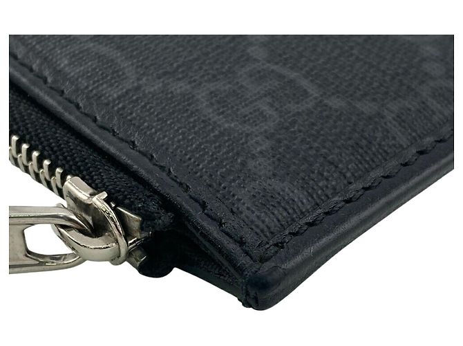 Conjunto de Carteira Longa e Porta-cartões Fragment Gucci GG Supreme Preto - vista 13