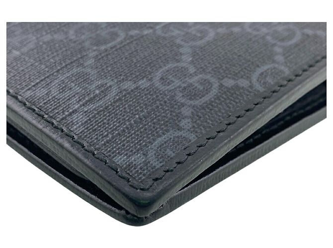 Conjunto de Carteira Longa e Porta-cartões Fragment Gucci GG Supreme Preto - vista 4