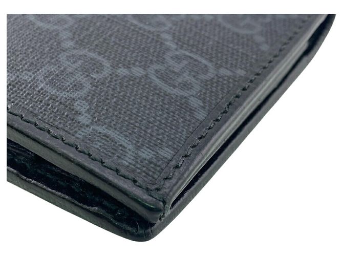 Conjunto de Carteira Longa e Porta-cartões Fragment Gucci GG Supreme Preto - vista 5