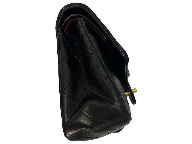 Chanel Vintage Classic Double Flap Leather 25 Schwarz - Ansicht 4