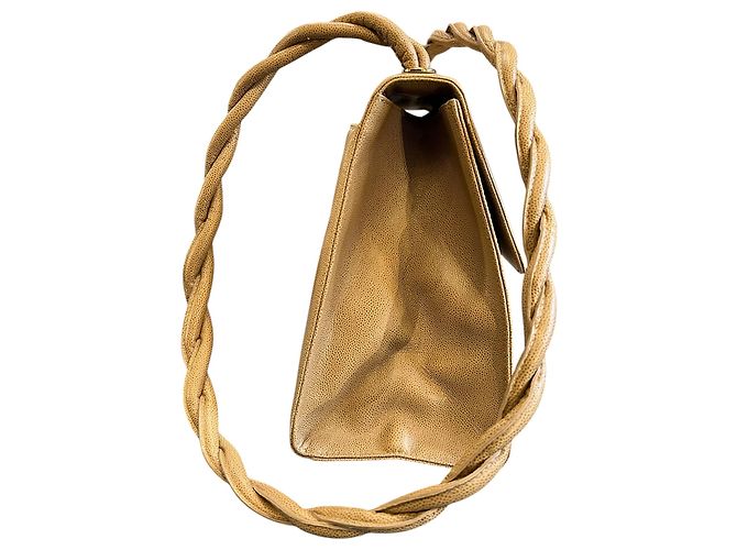 Borsa a tracolla Chanel CC Caviar con tracolla intrecciata 1997 - vista 3