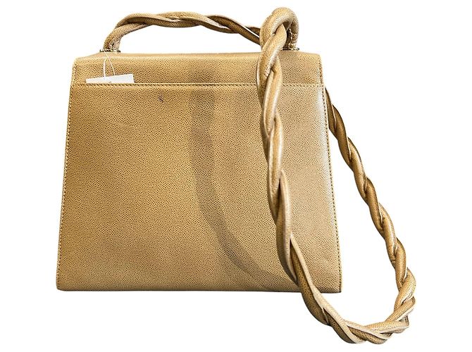 Borsa a tracolla Chanel CC Caviar con tracolla intrecciata 1997 - vista 4
