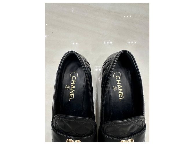 Timeless Chanel 23C Paris–Monte Carlo Mocassini Matelassé CC Heart Sz.39 Usato - vista 10