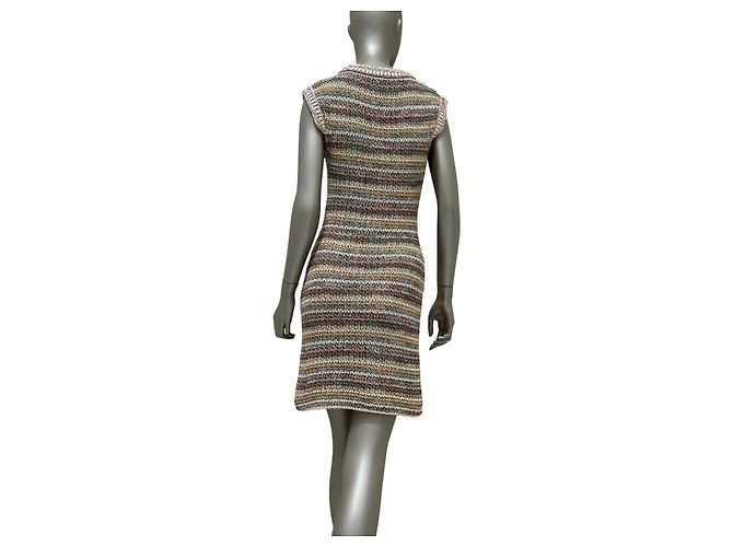 CHANEL 17C Cuba Collection Strickkleid Multicolor Sz.34 gebraucht - Ansicht 2