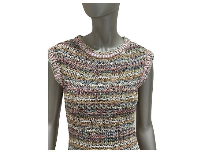 CHANEL 17C Cuba Collection Strickkleid Multicolor Sz.34 gebraucht - Ansicht 3