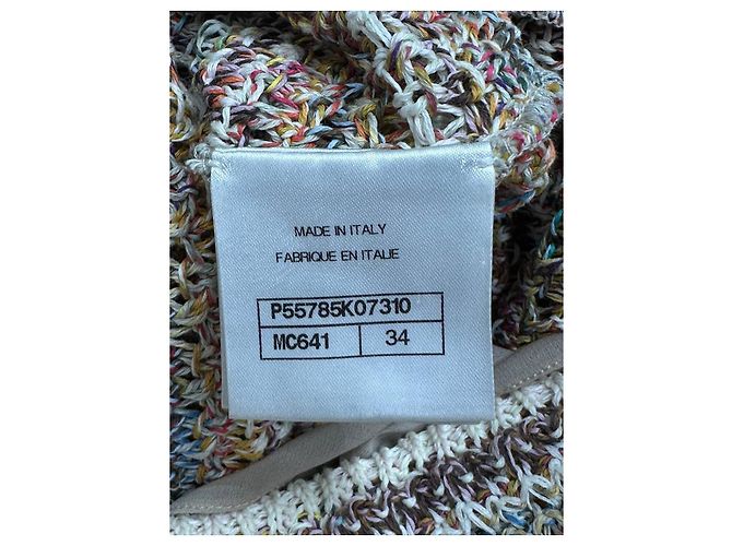 CHANEL 17C Cuba Collection Strickkleid Multicolor Sz.34 gebraucht - Ansicht 4