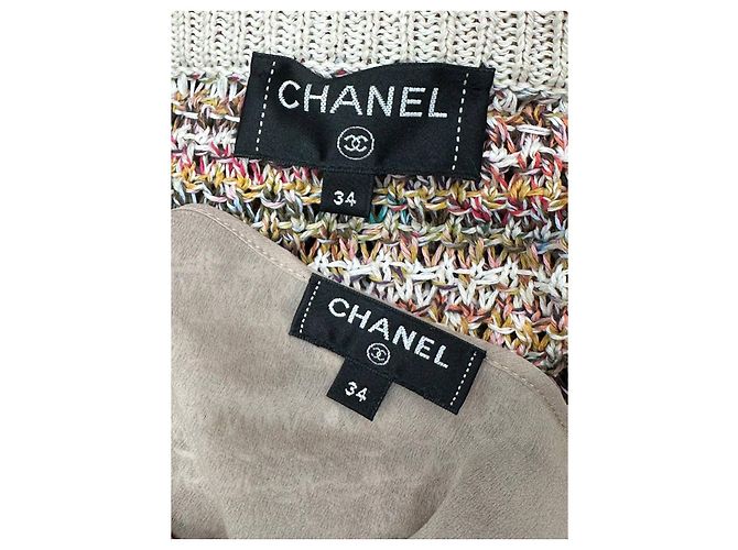CHANEL 17C Cuba Collection Strickkleid Multicolor Sz.34 gebraucht - Ansicht 5