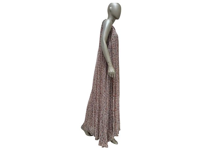 Chanel 2010 Seiden-Maxikleid mit Kunstprint Sz.36 gebraucht - Ansicht 2