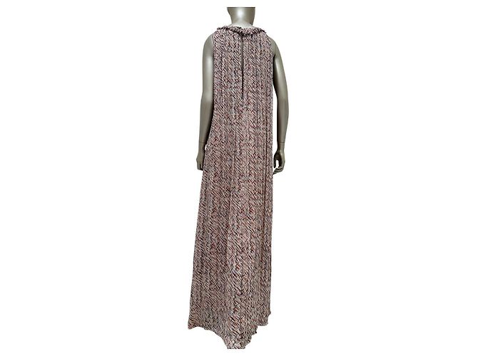 Chanel 2010 Seiden-Maxikleid mit Kunstprint Sz.36 gebraucht - Ansicht 3