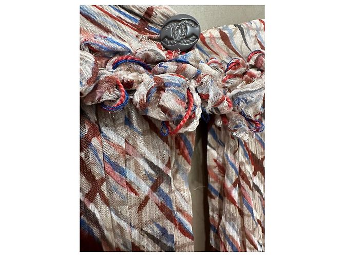 Chanel 2010 Seiden-Maxikleid mit Kunstprint Sz.36 gebraucht - Ansicht 4