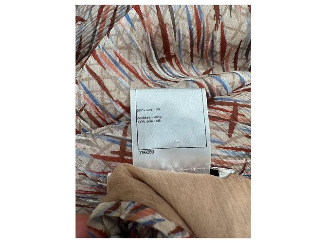 Chanel 2010 Seiden-Maxikleid mit Kunstprint Sz.36 gebraucht - Ansicht 7