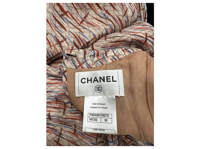 Chanel 2010 Seiden-Maxikleid mit Kunstprint Sz.36 gebraucht - Ansicht 8