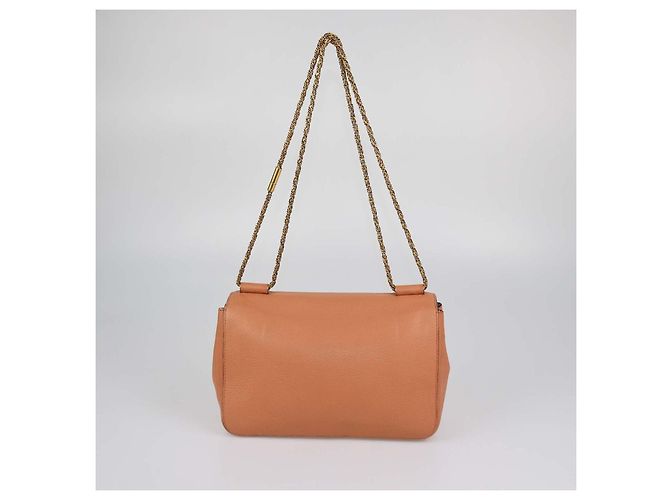 Chloé Borsa a tracolla Elsie Medium in pelle color pesca Chloe - vista 3