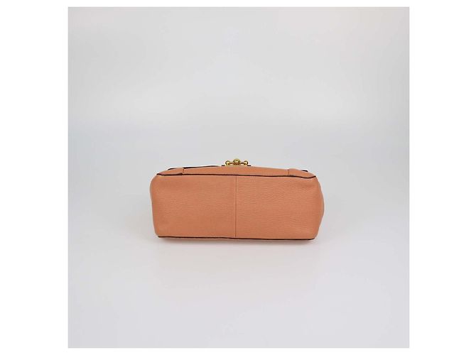 Chloé Borsa a tracolla Elsie Medium in pelle color pesca Chloe - vista 4