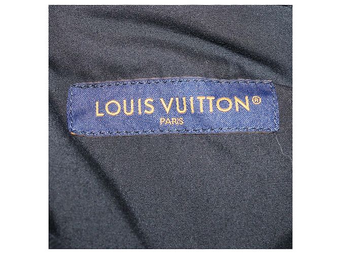 Louis VUitton Black Denim Monogram Fishnet Flared Pants - view 5