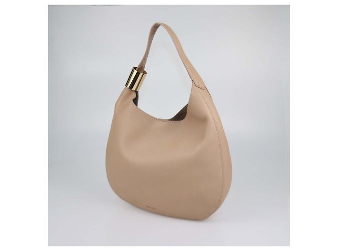 Borsa hobo Stevie in pelle beige Jimmy Choo - vista 2