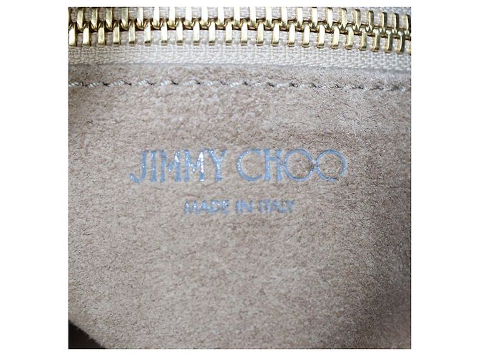 Borsa hobo Stevie in pelle beige Jimmy Choo - vista 5
