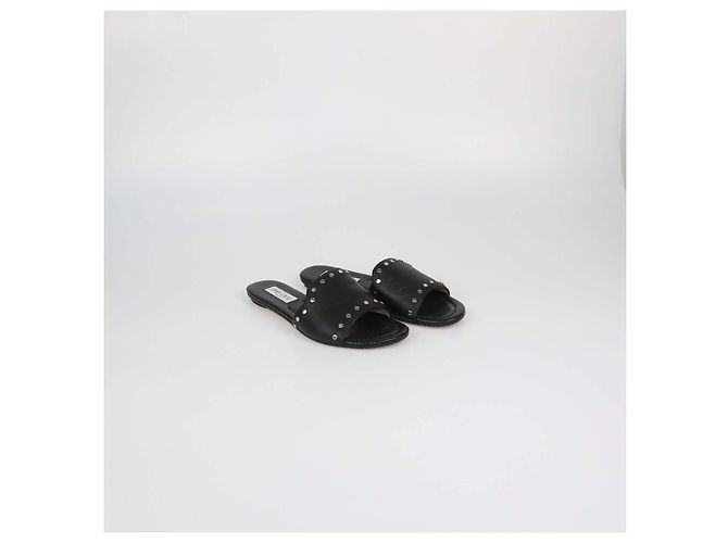 Sandali bassi Nanda con borchie in pelle nera Jimmy Choo Nero - vista 2