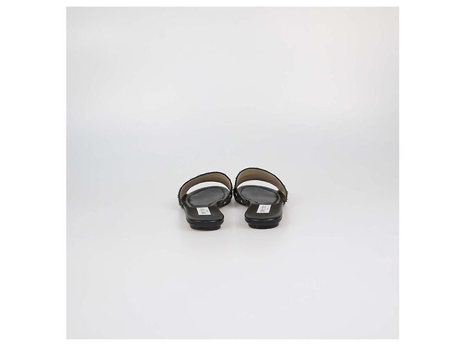 Sandali bassi Nanda con borchie in pelle nera Jimmy Choo Nero - vista 5