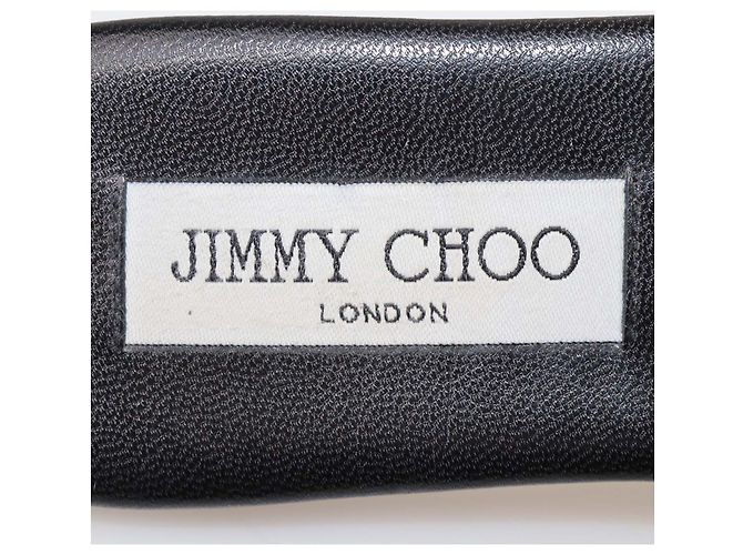 Sandali bassi Nanda con borchie in pelle nera Jimmy Choo Nero - vista 6