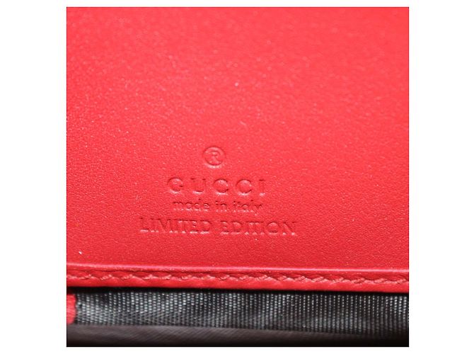 Cartera con cremallera Gucci Beige GG Supreme Canvas Limited Edition Bosco Patch - vista 5