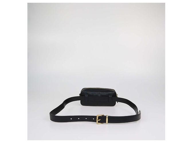 Borsa cintura Miu Miu in pelle nera con logo Nero - vista 3