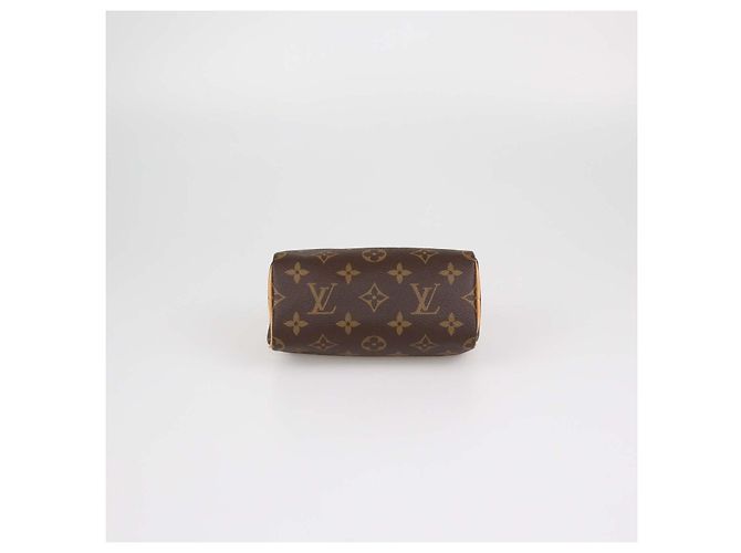 Borsa Nano Speedy in tela Monogram Louis Vuitton Marrone - vista 4
