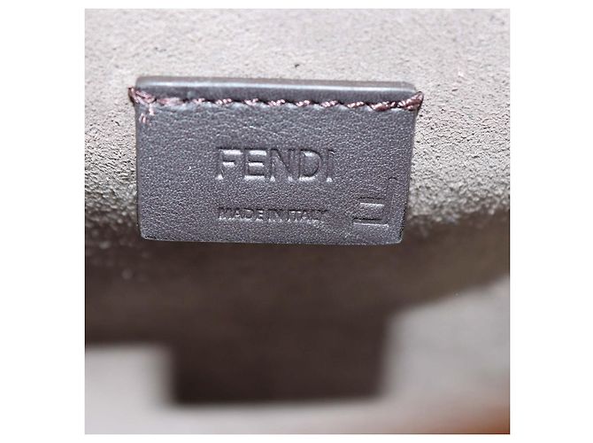 Mini bolso tote Sunshine Shopper Fendi de piel marrón Castaño - vista 5