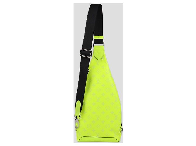 Borsa Duo Sling Louis Vuitton Monogram Taigarama Neon Green - vista 3