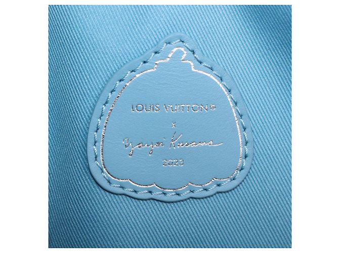 Autre Marque Louis Vuitton x Yayoi Kusama Maxi Bumbag in pelle Monogram stampata azzurro - vista 5